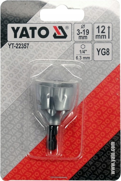 YATO GRATOWNIK DO GWINTÓW RUR ZEWNĘTRZNY 1/4" UNIWERSALNY 3-19 MM