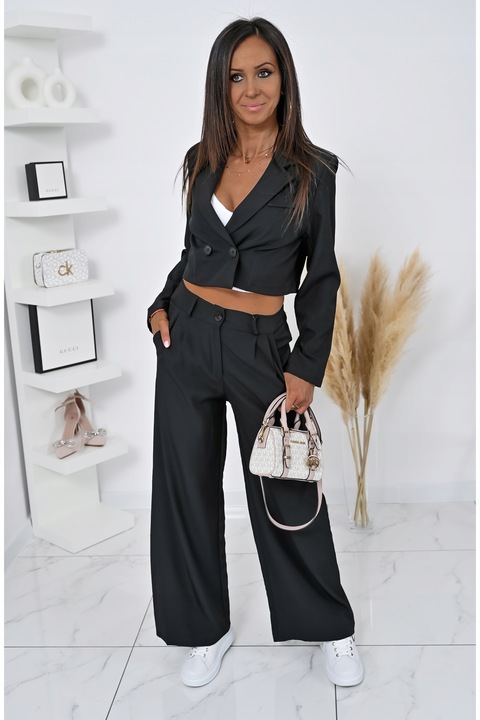 STYLOWY KOMPLET MARYNARKA + SZEROKIE SPODNIE BRILLANT! WZ.3