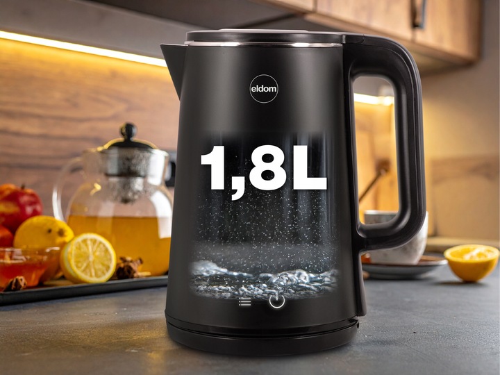 Czajnik bezprzewodowy z regulacją temperatury C515 czarny 2000W 5