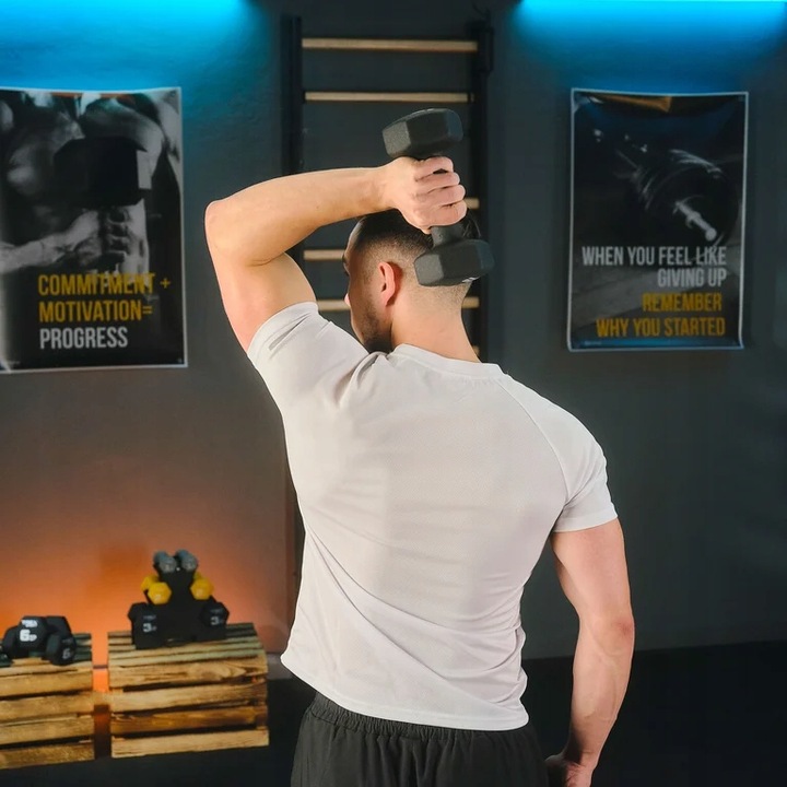 Zestaw 2x7kg hantle żeliwne hantelki ciężarki do ćwiczeń fitness Trex