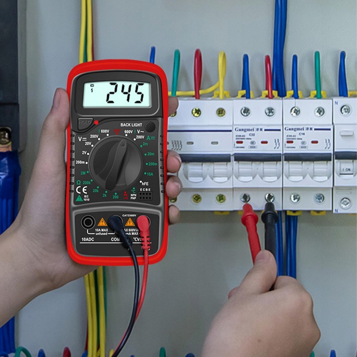 MULTIMETR MIERNIK PRĄDU CYFROWY ELEKTRYCZNY LCD