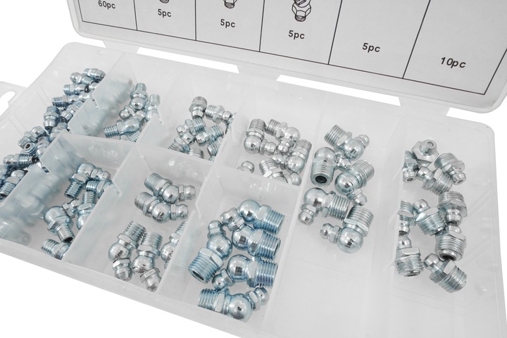 KALAMITKI SMAROWNICZKI METRYCZNE ZESTAW DO SMAROWNICY 110 ELEMENTÓW