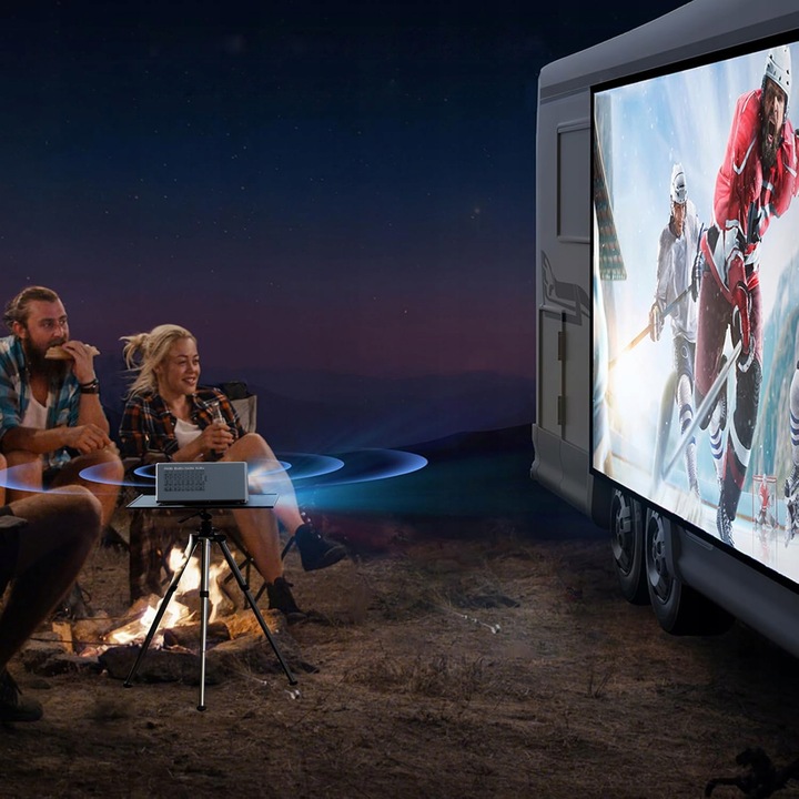 PROJEKTOR RZUTNIK 30000LM WIFI ANDROID SMART TV FULL HD 4K AUTOFOCUS