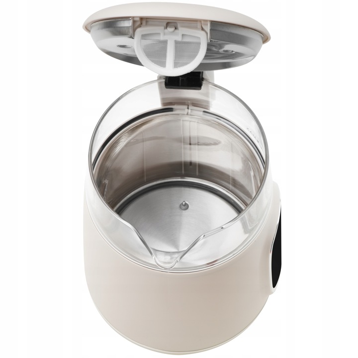 Czajnik Elektryczny 2200W Szklany beżowy Panel LED Mocny Camry CR1383