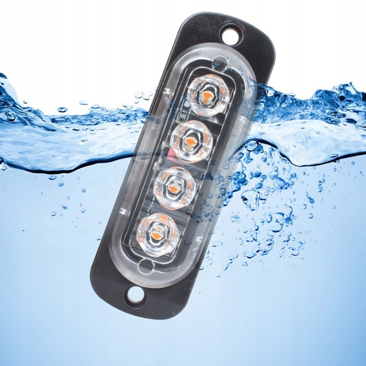 LAMPY OSTRZEGAWCZE LED LAWETA POMOC STROBOSKOPY KOGUT DO ATRAPY POMARAĆZOWE