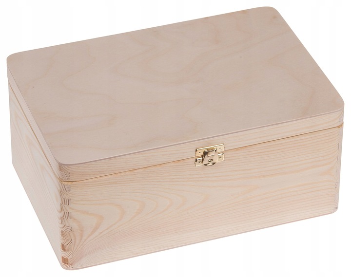 SKRZYNKA DREWNIANA PUDEŁKO Kufer Pojemnik 30x20 ORGANIZER DO DOMU DECOUPAGE