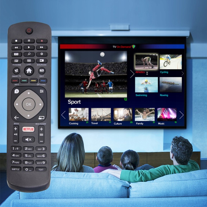 PILOT DO TV PHILIPS UNIWERSALNY SMART LED/4K/UHD