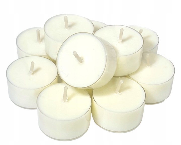 Podgrzewacz Tealighty sojowe bezzapachowe w przezroczystej osłonie -