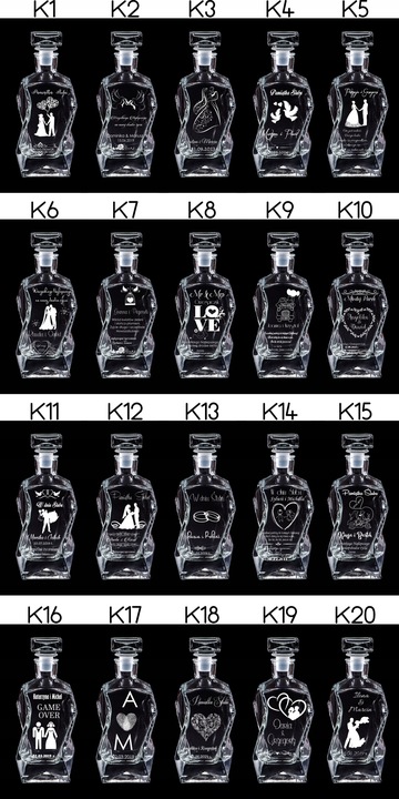 SKRZYNKA KARAFKA SZKLANKI DO WHISKY Z GRAWEREM!