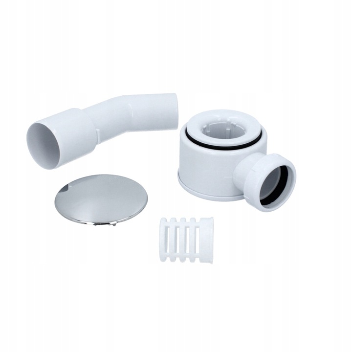 Syfon Brodzika 50 mm CZYSZCZONY GÓRY Odpływ Prysznica Wanny Niski