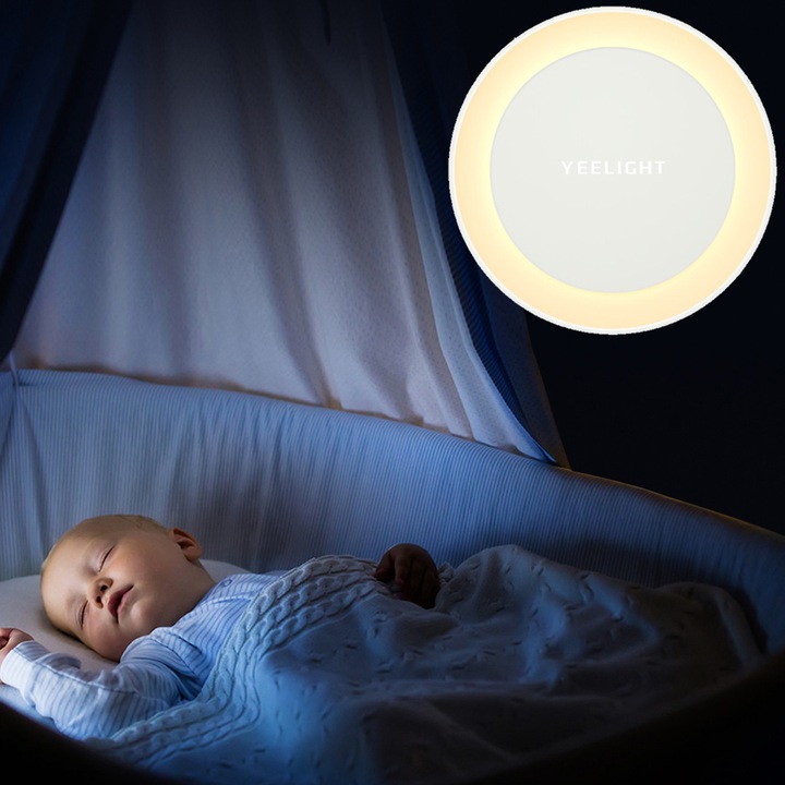 Yeelight Lampka Nocna LED z Czujnikiem Zmierzchu OSZCZĘDNA 0,5W do Gniazdka