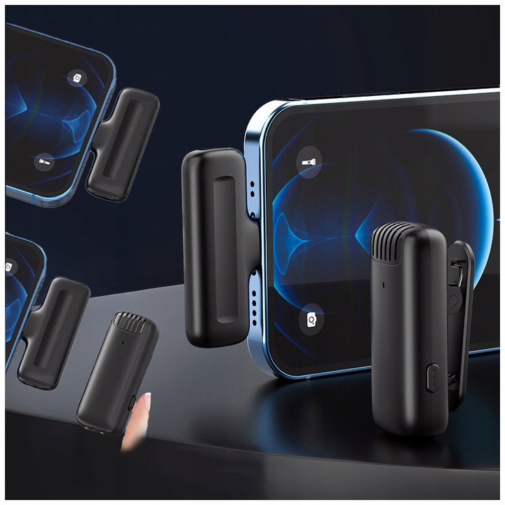 Pojemnościowy Bezprzewodowy Mikrofon Krawatowy ULANZI J11 Lightning