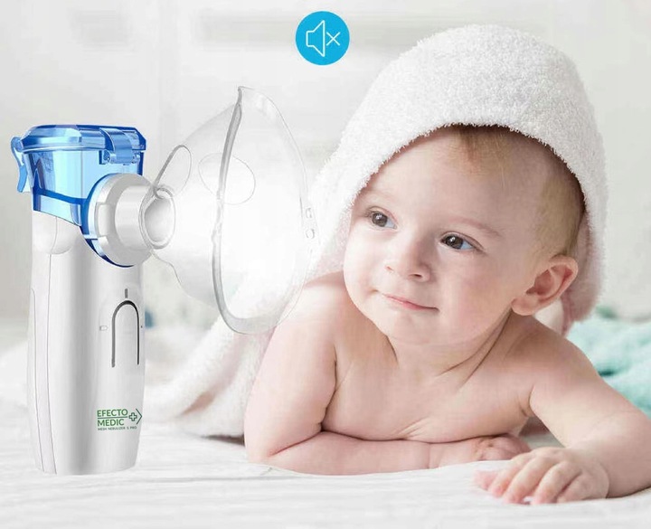 INHALATOR NEBULIZATOR Siateczkowy DLA DZIECI DOROSŁYCH przenośny CICHY SPRO