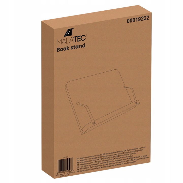 Stojak Podstawka na Książkę Bambusowa Regulowana Podpórka pod Tablet