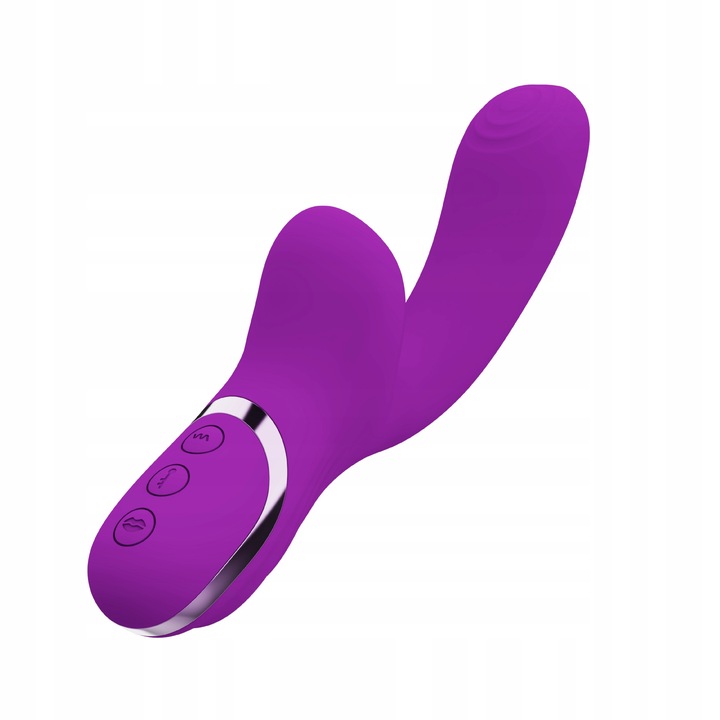 DUŻY FIOLETOWY WIBRATOR ORGAZMOWY PUNKTU G SSĄCY ŁECHTACZKĘ