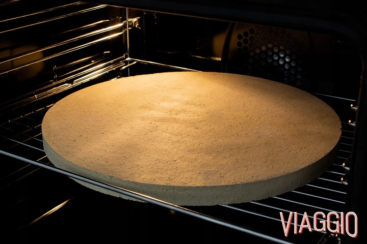 KAMIEŃ SZAMOTOWY DO PIZZY VIAGGIO 35 CM + ŁOPATKA + EBOOK GRATIS!