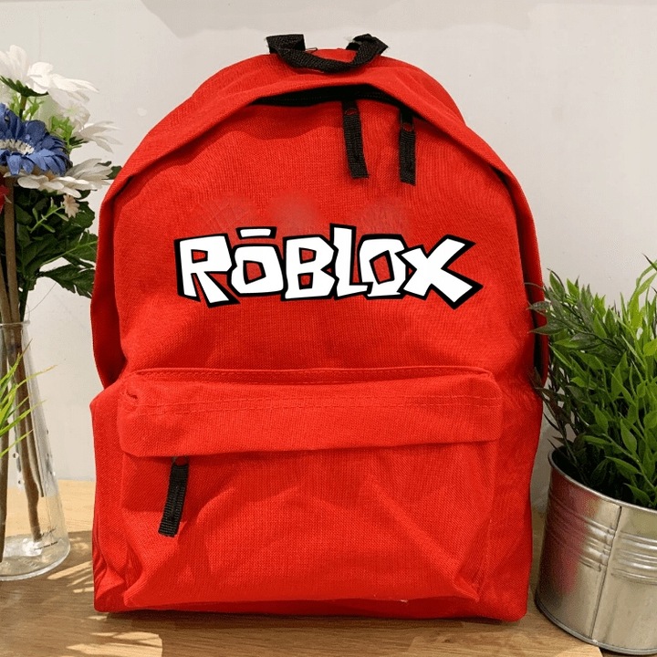 Zestaw do Szkoły Czerwony Plecak + Piórnik + Pin Postać z Gry Roblox