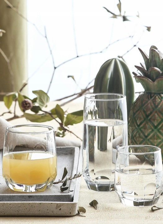 18 x Szklanki Do Napojów Zestaw Szklanek 215+310+385 ml Komplet LAV DIAMOND