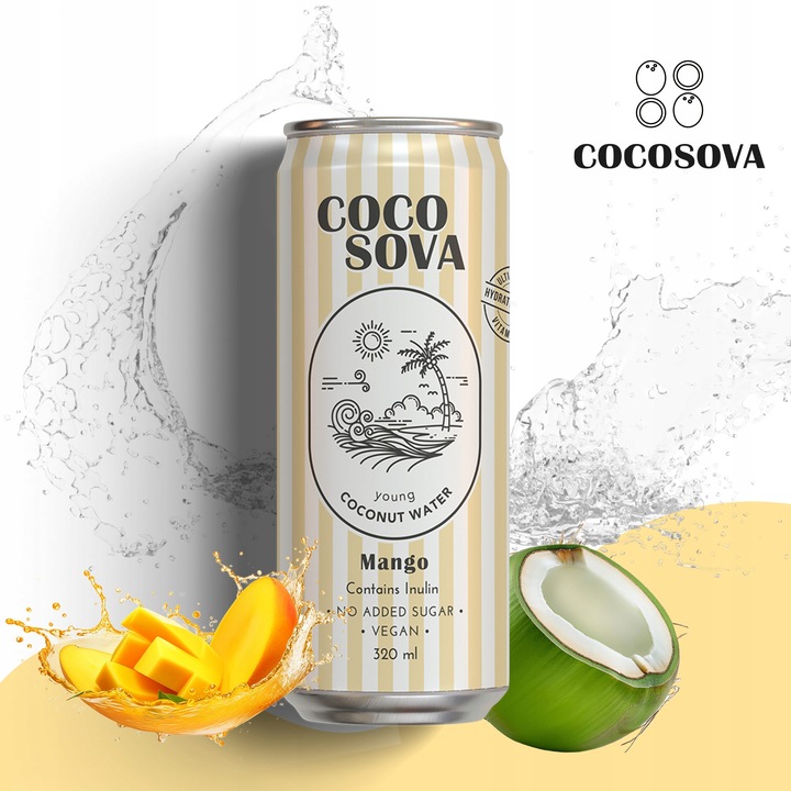 Cocosova Zestaw Degustacyjny nr1 – 4 Smaki Wody Kokosowej | 12 Puszekx320ml