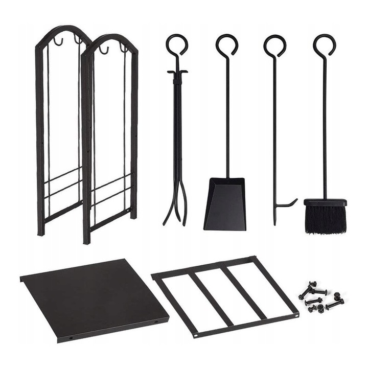 STOJAK NA DREWNO KOMINKOWE OPAŁOWE KOSZ NA DRZEWO DREWNO SPAWANY W CAŁOŚCI