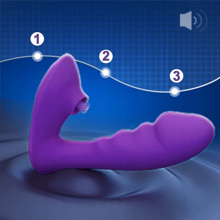 WIBRATOR POSUWISTY SSĄCY ŁECHTACZKĘ LUB ODBYT MASAŻER POWIETRZNY ORGAZM APP