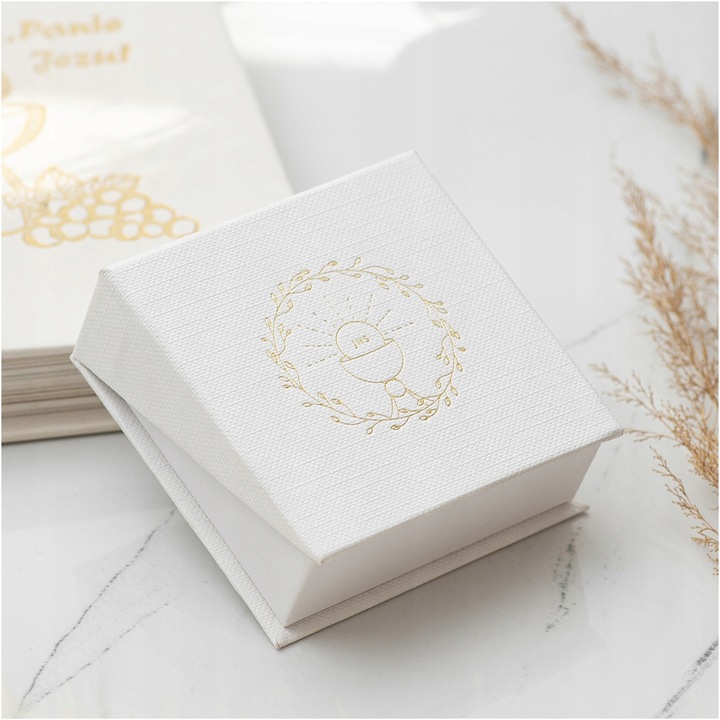 Pamiątka Komunii Świętej Srebrny łańcuszek z krzyżykiem srebro 925