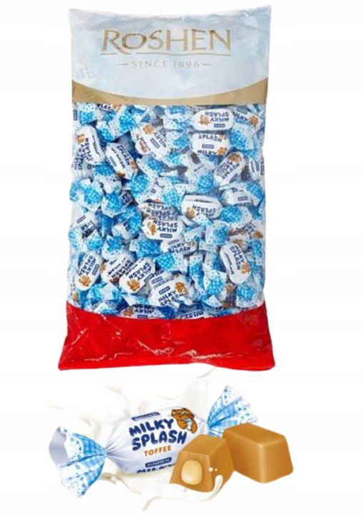 CUKIERKI MILKY SPLASH TOFFI ROSHEN 1 kg