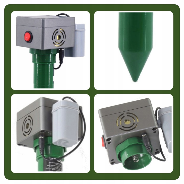 ODSTRASZACZ KUN MYSZY SZCZURÓW GRYZONI NA BATERIE WIBRACJE DO OGRODU