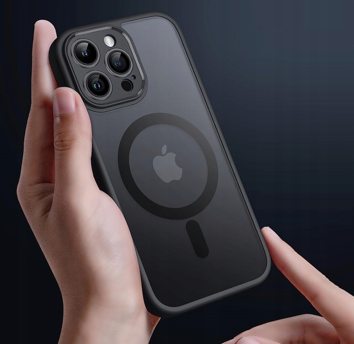 ETUI WZMACNIANE DO IPHONE 16 PRO MAX PANCERNE CASE DO MAGSAFE MAT 2x Szkło