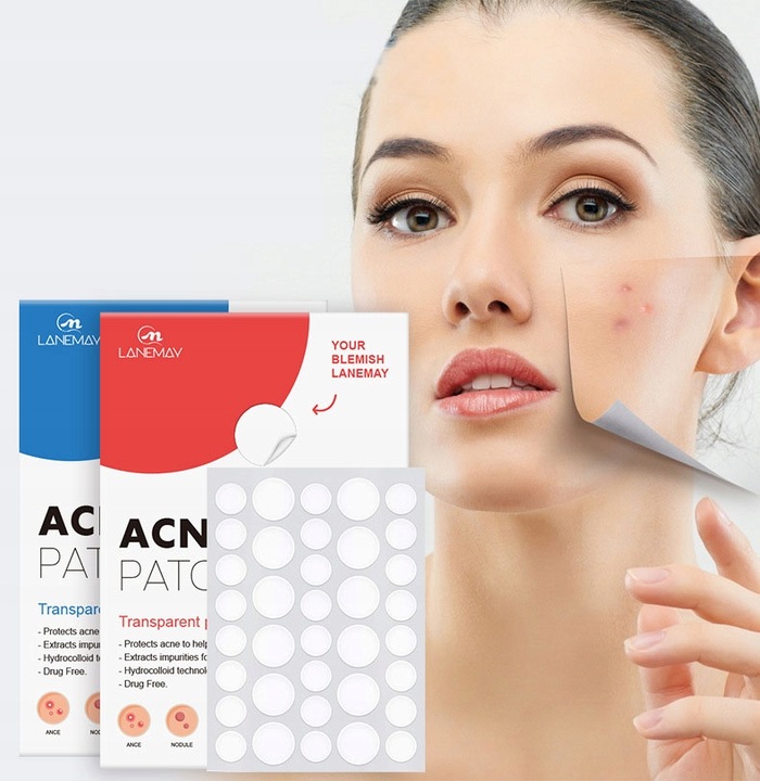 Plastry hydrokoloidowe na wypryski pryszcze 72 szt