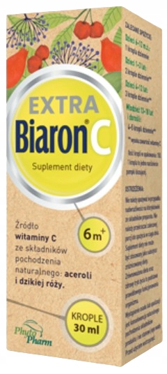 BIARON C EXTRA krople witamina C acerola dzika róża ODPORNOŚĆ 3x30 ml