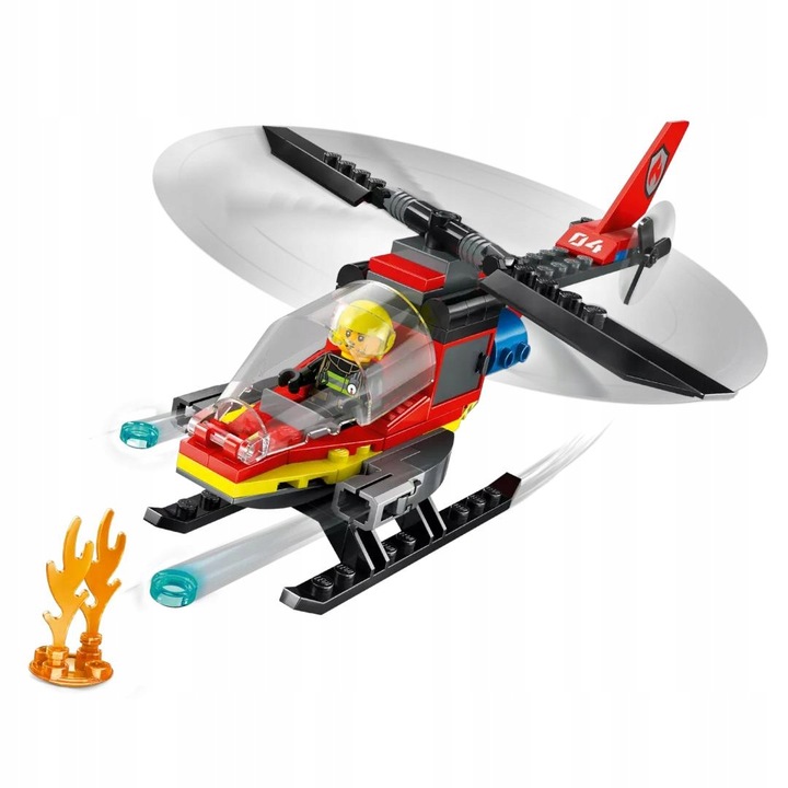 LEGO CITY 5+ STRAŻACKI HELIKOPTER RATUNKOWY 60411