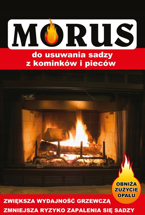 Morus - proszek do usuwania sadzy z kominków i pieców 0,9kg - 3 OPAKOWANIA