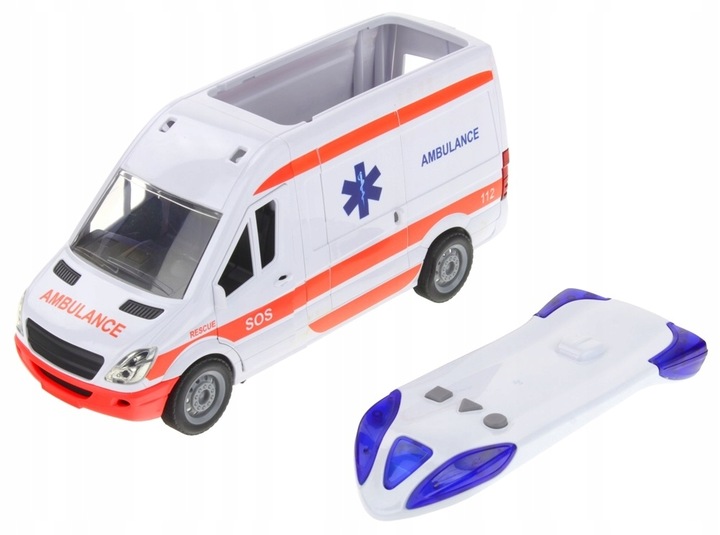 Ambulans Karetka Pogotowia Van Auto Napęd Dźwięki Nosze Otwierane Drzwi