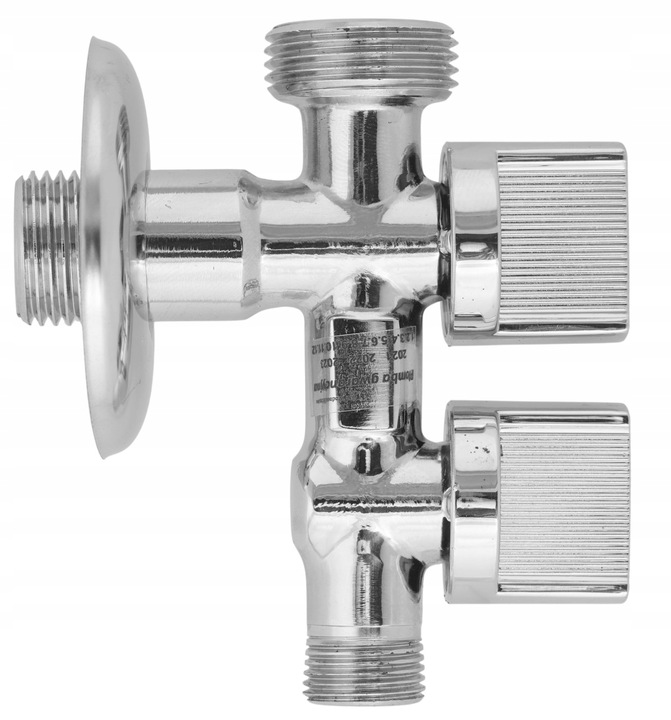 Zawór kulowy kombinowany do pralki i zmywarki trójnik 1/2" X 3/8" X 3/4"