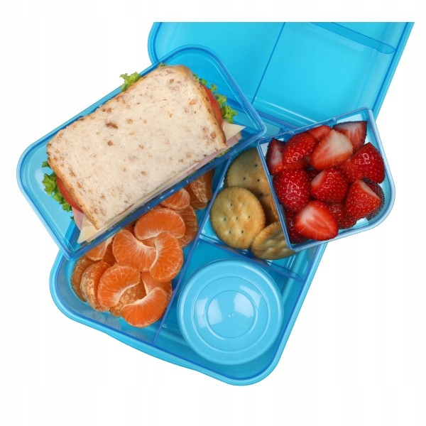 LUNCH BOX ŚNIADANIÓWKA SISTEMA POJEMNIK BOX BENTO 1250ml Z PRZEGRÓDKAMI SOS