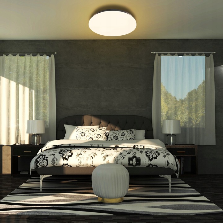 Plafon LED 12W oprawa LAMPA panel CZUJNIK RUCHU MIKRO