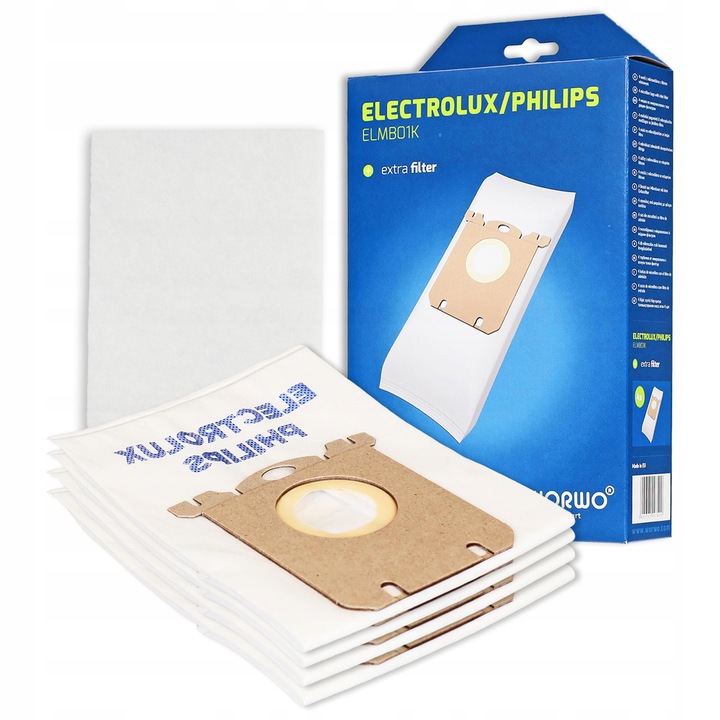 12x WORKI DO ODKURZACZA ELEKTROLUX PHILIPS SBAG