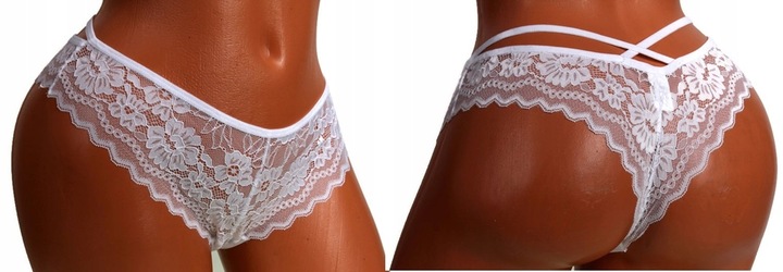 6x MAJTKI DAMSKIE FIGI STRINGI KORONKOWE L