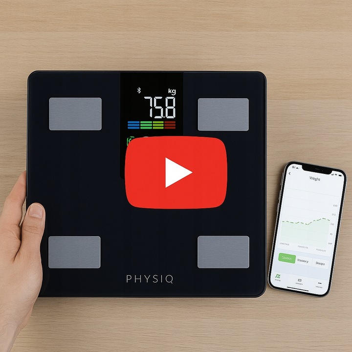 Waga Łazienkowa Analityczna Sportowa 13 Parametrów LCD Smart Język