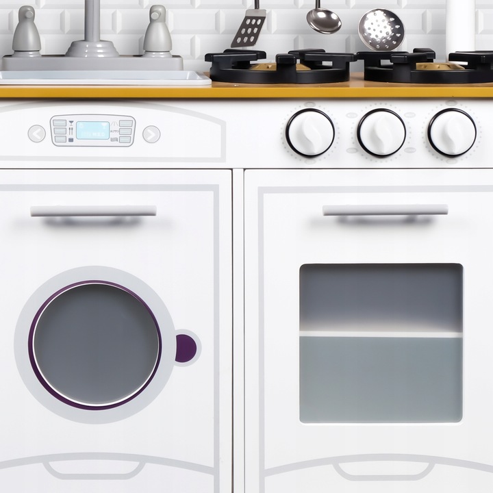 DUŻA KUCHNIA DREWNIANA Kuchenka Dzieci INTERAKTYWN