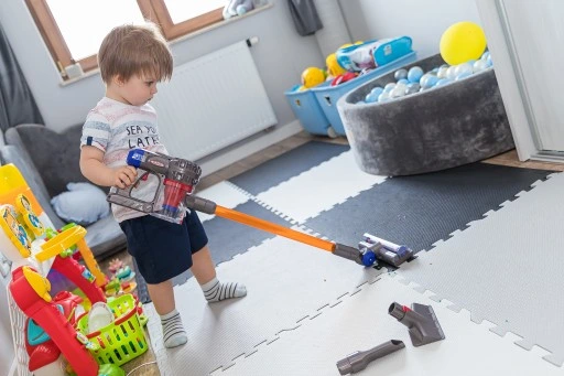 ODKURZACZ PIONOWY DLA DZIECI WCIĄGA AGD NA BATERIE
