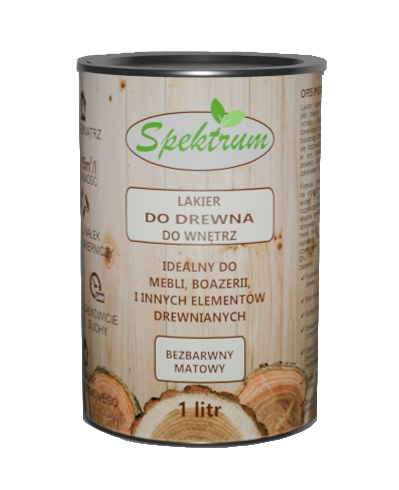 Lakier do drewna SPEKTRUM bezbarwny matowy 1L