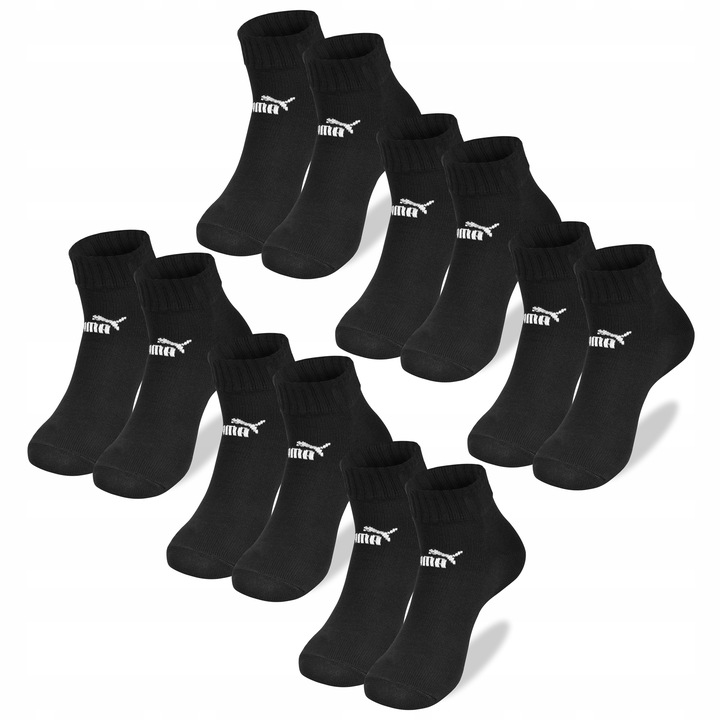 Puma Skarpety Męskie Zakostki Logo Bawełna 6 par Quarter C3 Rozmiar 43/46