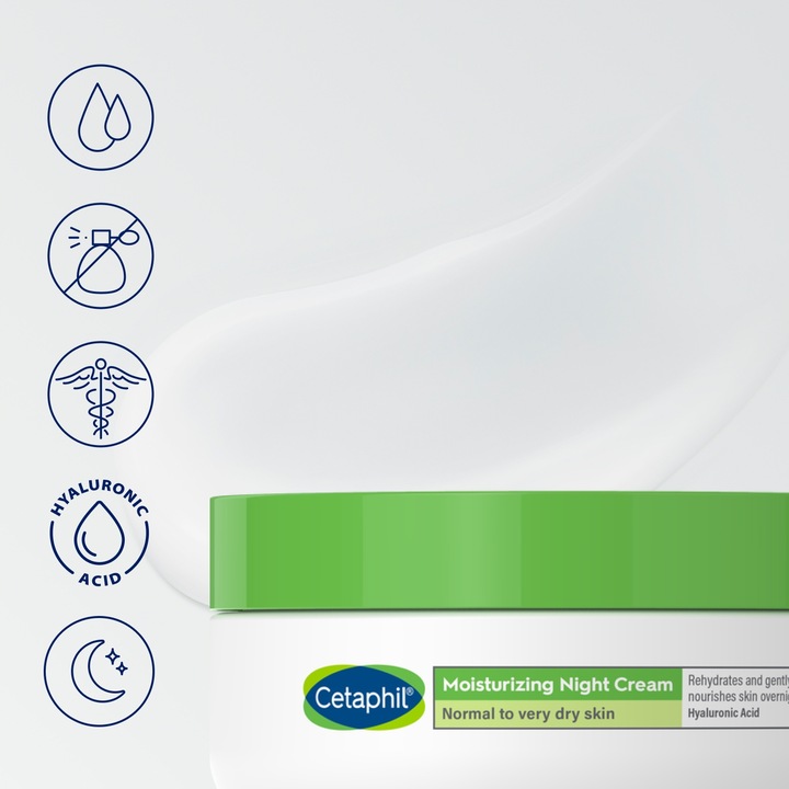 Cetaphil krem nawilżający do twarzy na noc 48 ml