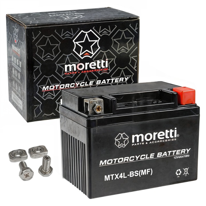 Akumulator Żelowy 12V 4Ah MTX4L-BS YTX4L-BS CBTX4L 12V 4Ah Skuter Atv Cross