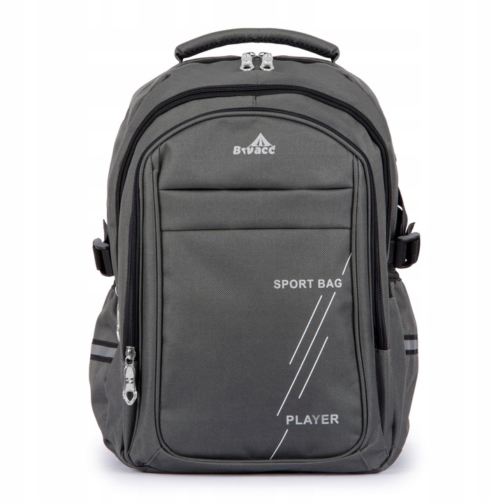 Plecak TORNISTER szkolny młodzieżowy DUŻY czarny 24L Klasy 1-8 Odblaski