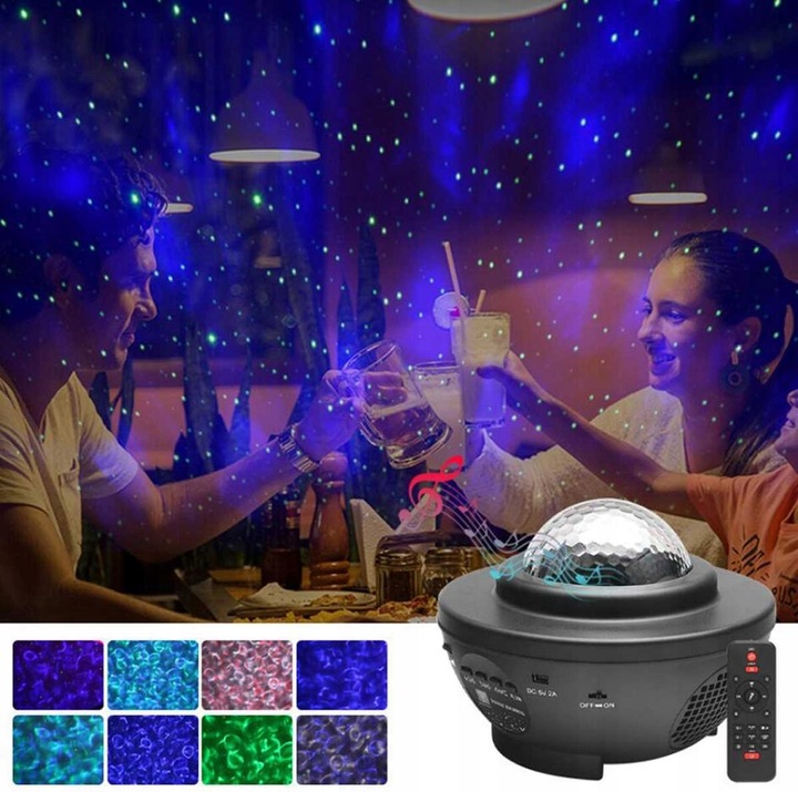 PROJEKTOR GWIAZD RZUTNIK NIEBA LAMPKA NOCNA ASTRONAUTA GŁOŚNIK BLUETOOTH