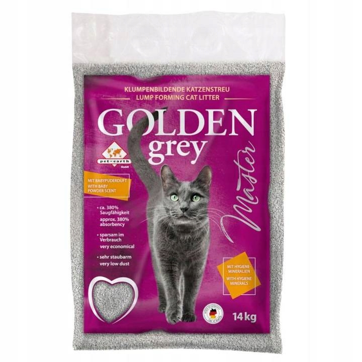 Żwirek Golden Grey Master 14kg