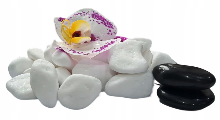 KAMIEŃ BIAŁY THASSOS OTOCZAK 1-2cm KAMIEŃ DEKORACYJNY DO OGRODU 20kg